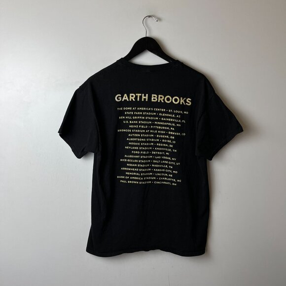 Garth Brooks Stadium Tour T Shirt Large L Adult Black Country Music Artist Solid - Picture 11 of 14